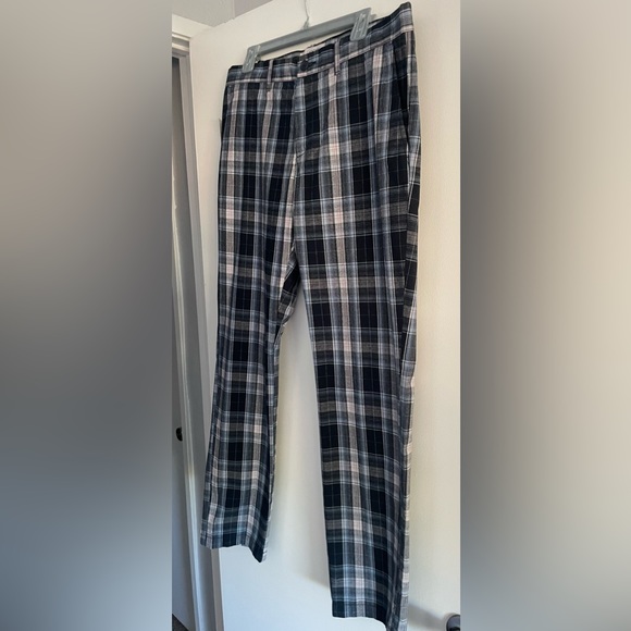 🐧New With Tags Original Penguin Slim Fit Plaid Pants Size 33/32🐧 - Picture 4 of 7
